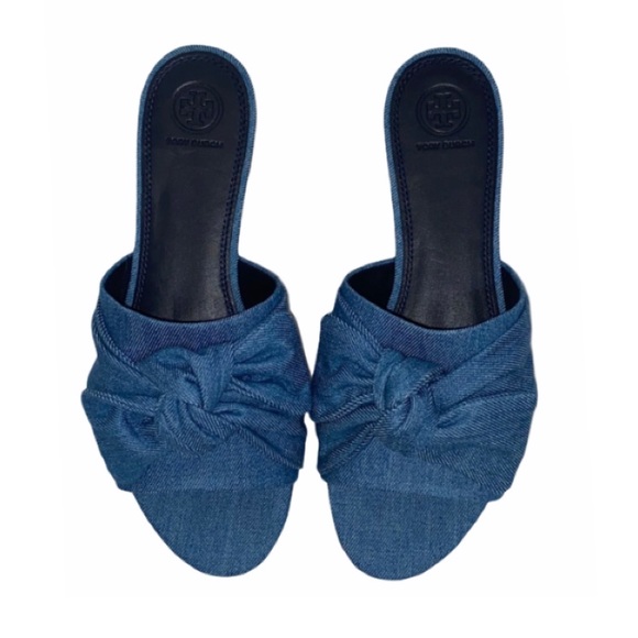 Tory Burch Shoes - NIB Tory Burch Annabelle Denim Slides Size 9.5